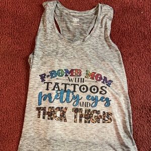 F-bomb mom tank top